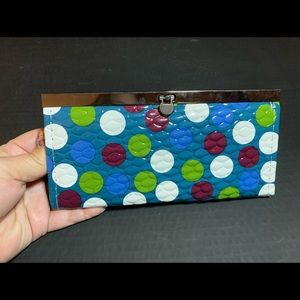 Blue Polka Dot Wallet - NWT